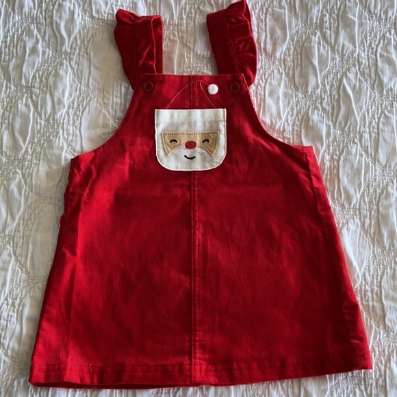 Carter’s Corduroy Santa Dress with Striped Red and White Top Size: 12M NWOT. - Picture 3 of 5